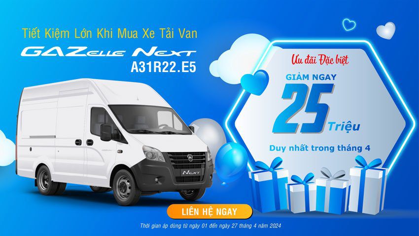 Khuyen Mai Tai Van Gazelle Next A31r22